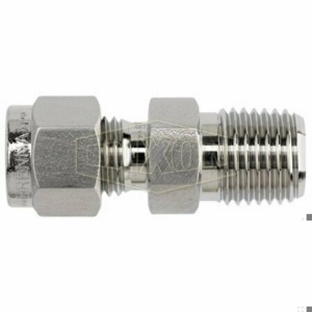 DIXON The Right Connection Instrumentation Connector, 3/4 in x 1/2-14 Nominal, Tube x MNPT End Style, Dome 12-DMC-8
